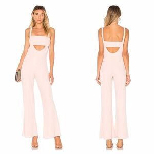 House of Harlow 1960 x REVOLVE Blush Pink Wide Leg Jumpsuit Womens Size M